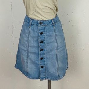 Denim Skirt with buttons